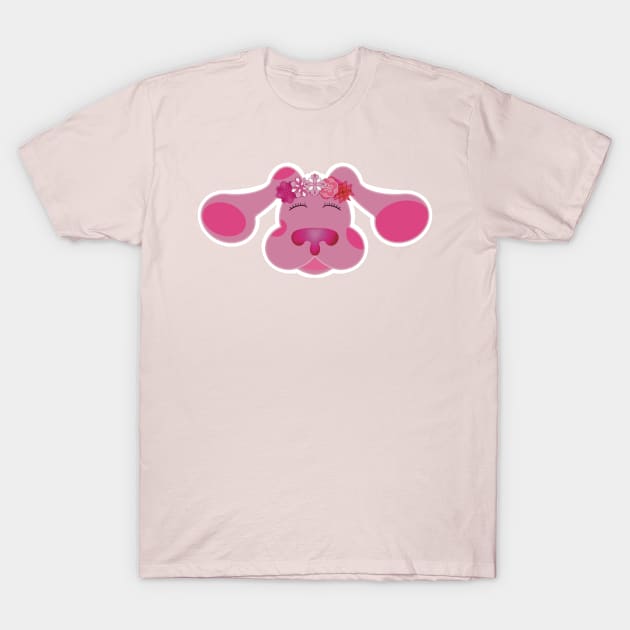 Magenta flower crown (no glasses) T-Shirt by CyR Design Shop